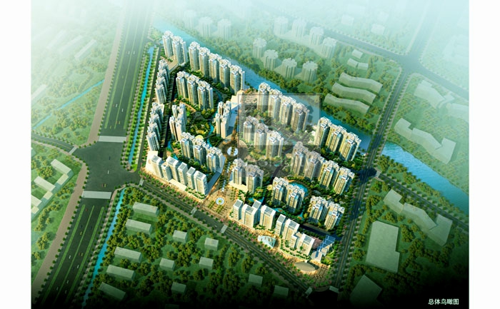 广佛商贸城中心区香基水道南侧地块控制性详细规划设计