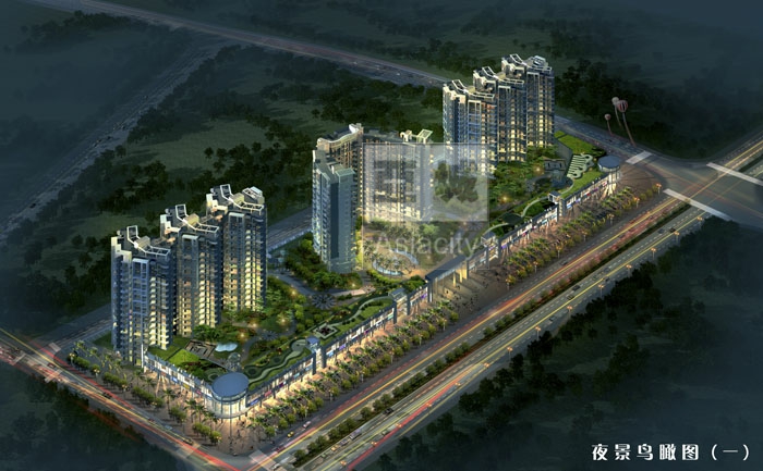 韶关市翁源“龙翔花园”商住社区项目建筑设计