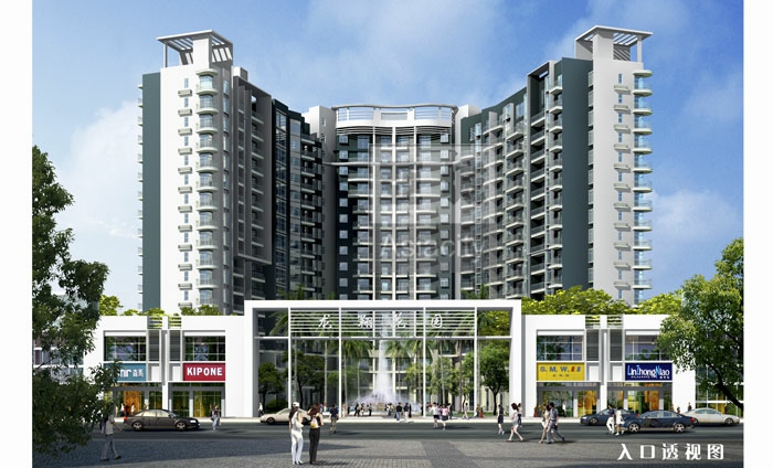 韶关市翁源“龙翔花园”商住社区项目建筑设计