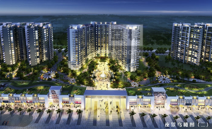 韶关市翁源“龙翔花园”商住社区项目建筑设计